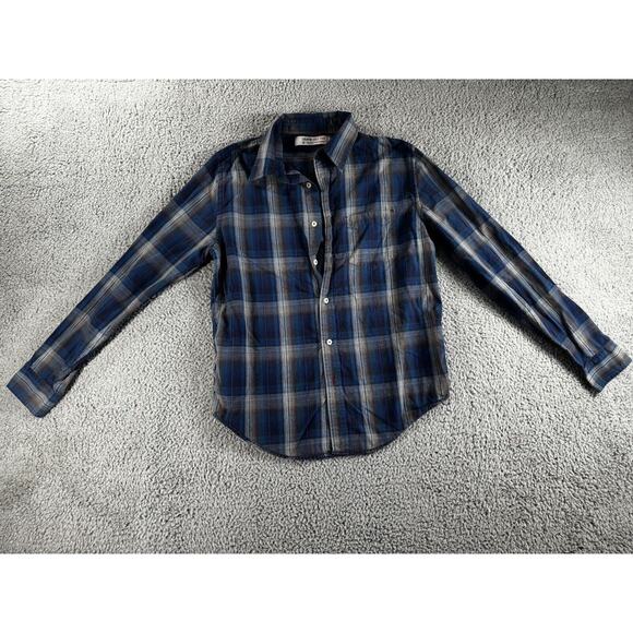 Levis Red Tab Shirt Men Medium Button Up‎ Plaid Long Sleeve Western - Picture 1 of 12